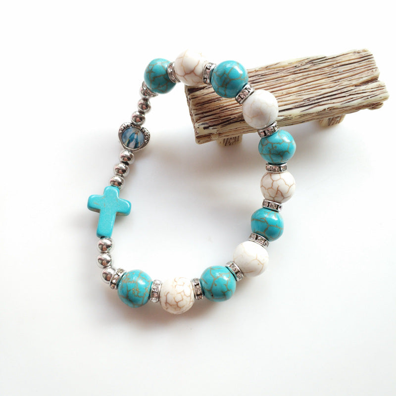 Magnifique Chapelet Bracelet de la Foi